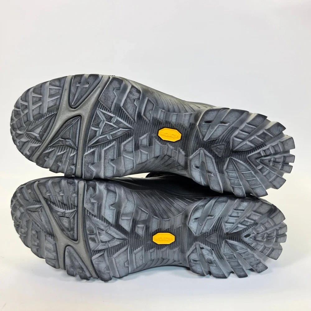 ECCO Gore-Tex Leather Boots Men's 13/13.5 Black Waterproof Hiking Vibram Combat